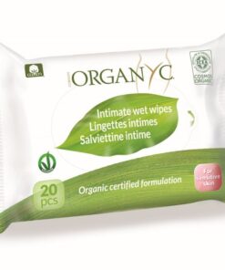 Organyc Vlhčené ubrousky pro intimní hygienu BIO (20 ks) - 100% z biobavlny