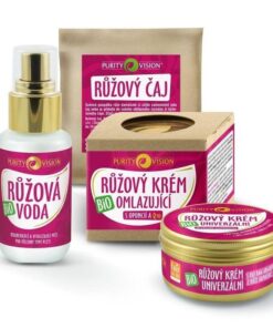 Purity Vision Růžová sada BIO (4 ks) - regenerující a vitalizující péče