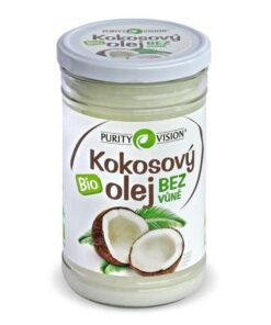 Purity Vision Kokosový olej bez vůně BIO (900 ml) - bez typické kokosové vůně a chuti