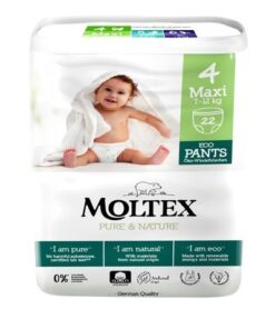 Moltex Natahovací plenkové kalhotky Pure & Nature - Maxi 7-12 kg (22 ks)