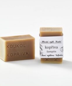 Mýdlárna Koukol Tuhý šampon pro normální a mastné vlasy - Kopřiva (70 g) - posílí a podpoří růst vlasů