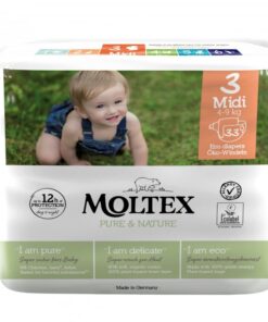 Moltex Ekoplenky Pure & Nature - Midi (4-9 kg) (33 ks)