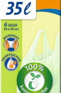 Swirl Bio kompostovatelné pytle s uchy (6ks) - 35 l