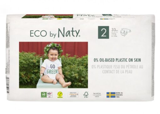 Naty Ekoplenky Mini 2 (3 - 6 kg) (33 ks) - z 55-60 % rozložitelné