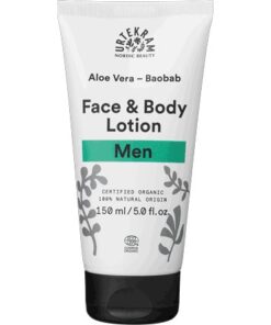 Urtekram Krém na tělo i obličej pro muže s aloe a baobabem BIO (150 ml)