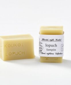 Mýdlárna Koukol Tuhý šampon proti lupům - Lopuch (70 g) - pomáhá s léčbou seborey