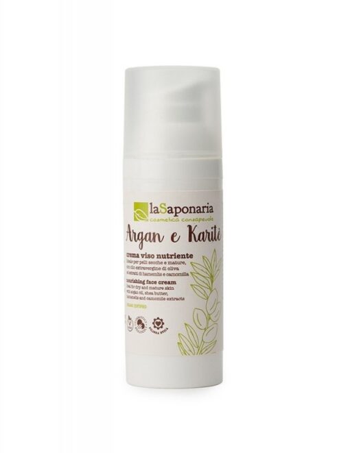 laSaponaria Vyživující krém pro suchou a zralou pleť s argan. olejem BIO (50 ml)