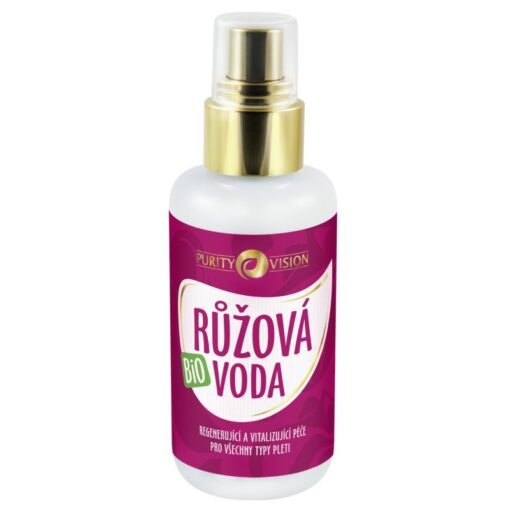 Purity Vision Růžová voda BIO (100 ml) - revitalizuje a zklidňuje