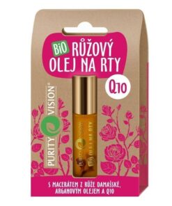 Purity Vision Růžový olej na rty BIO (10 ml) - péče o popraskané rty