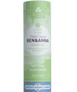 Ben & Anna Tuhý deodorant Sensitive (60 g) - Citrón a limetka