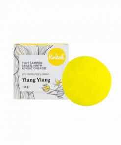 Kvitok Tuhý šampon s kondicionérem pro světlé vlasy Ylang Ylang XXL (50 g) - krásně pění