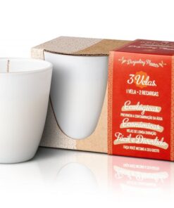 The Greatest Candle Sada - 1x svíčka (130 g) + 2x náplň - květ darjeelingu - doma si vyrobíte dvě další svíčky