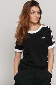 adidas Originals 3 STR Tee černé / bílé XS