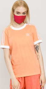 adidas Originals 3 Stripe Tee lososové / bílé L