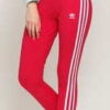 adidas Originals 3 Stripes Tights tmavě růžové L