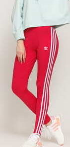 adidas Originals 3 Stripes Tights tmavě růžové L