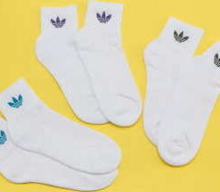 adidas Originals 3Pack Mid Ankle Socks bílé S