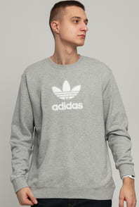 adidas Originals Adicolor Premium Crew melange šedá S