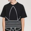 adidas Originals Big Trefoil Outlined Tee černé L