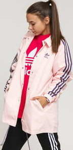 adidas Originals Coach Jacket světle růžová / fialová L