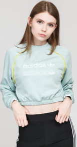 adidas Originals Cropped sweater mentolová L