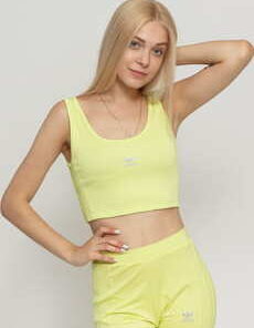 adidas Originals Cropped Tank žlutozelené L