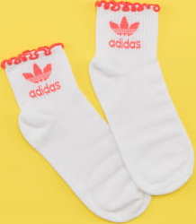 adidas Originals Ruffle Sock bílé / tmavě růžové M