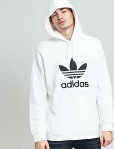 adidas Originals Trefoil Hoodie bílá XXL