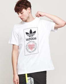 adidas Originals Unisex Tee bílé XS