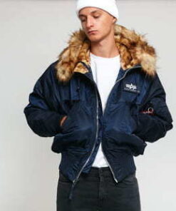 Alpha Industries 45P Hooded Custom navy