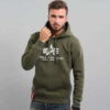 Alpha Industries Basic Hoody olivová