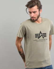 Alpha Industries Basic Tee olivové