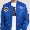 Alpha Industries MA - 1 VF NASA modrá XXL