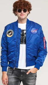 Alpha Industries MA - 1 VF NASA modrá XXL