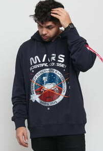 Alpha Industries Mission To Mars Hoody navy M