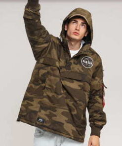 Alpha Industries NASA Anorak camo zelená S