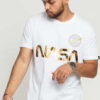 Alpha Industries NASA Reflective Tee bílé / zlaté XL