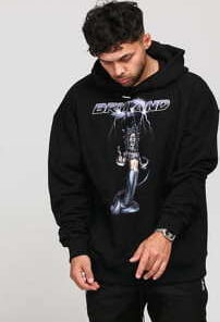 Bryland Company Meduza Heavyweight Hoodie černá M