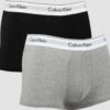 Calvin Klein 2 Pack Trunks odern Cotton Stretch černé / melange šedé