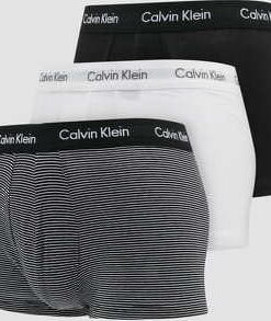 Calvin Klein 3 Pack Low Rise Trunks černé / bílé XL