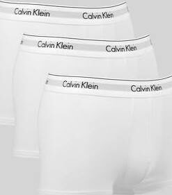 Calvin Klein 3 Pack ow Rise Trunks C/O bílé