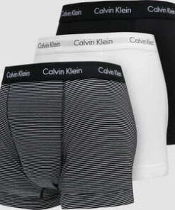 Calvin Klein 3Pack Trunks Cotton Stretch C/O černé / bílé