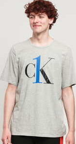 Calvin Klein CK ONE SS Crew Neck melange šedé XL