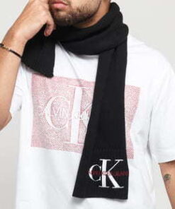 CALVIN KLEIN JEANS Basic Women Knitted Scarf černá