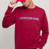 CALVIN KLEIN JEANS Institutional Logo Regular Crewneck vínová M