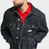 CALVIN KLEIN JEANS M Regular Denim Jacket bb075 - black icn M