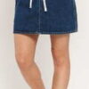 CALVIN KLEIN JEANS W High Rise Mini Skirt da081 dark blue stone lace 30