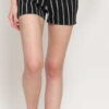 CALVIN KLEIN JEANS W High Rise Short da113 black wash stripe 30