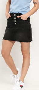 CALVIN KLEIN JEANS W Mid Rise Mini Skirt da095 black shank rwh 29