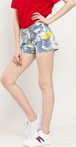 CALVIN KLEIN JEANS W Mid Rise Short da128 bleached grafitti 29